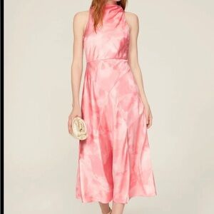 Ted Baker Foreste Cowl Neck Bias Cut Midi Dress, Size 4